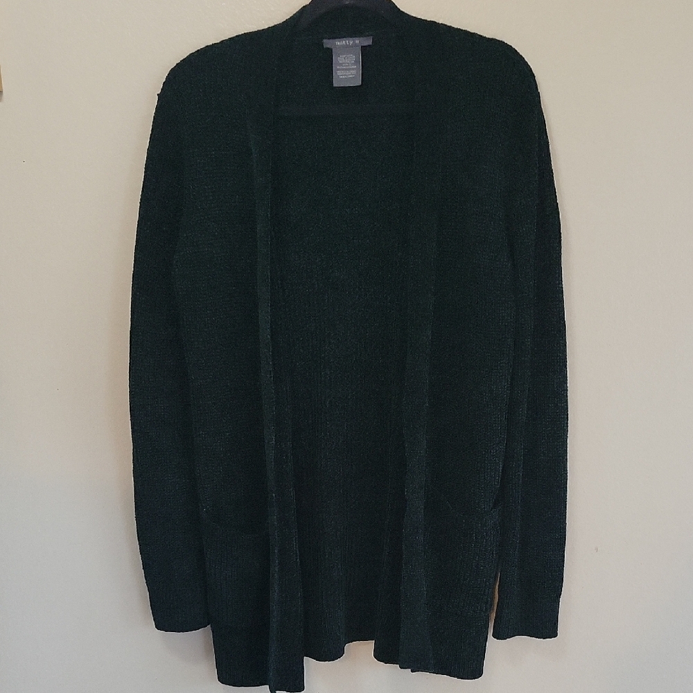 MattyM SIZE Small Dark Green Cozycore Cardigan